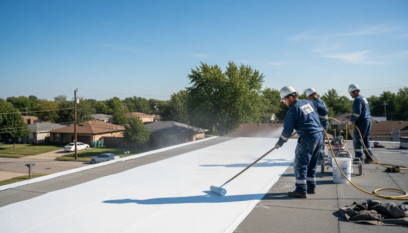 Commercial roof coating in Summit Hill, PA near me